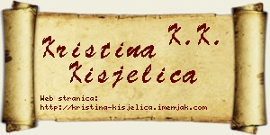 Kristina Kisjelica vizit kartica